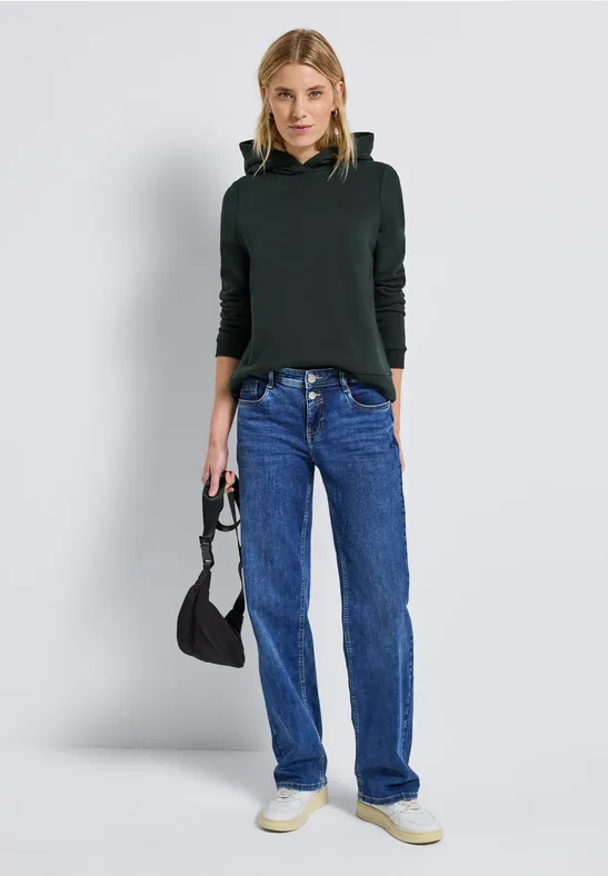 Sweat-shirt avec capuche evernight green