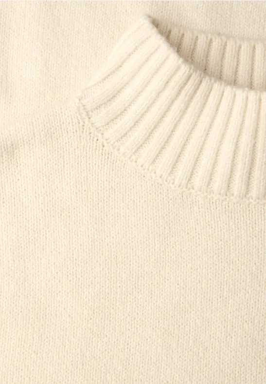 Sweter z wstążkami soft beige