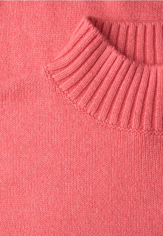Pullover mit Tape-Details striking coral mel.