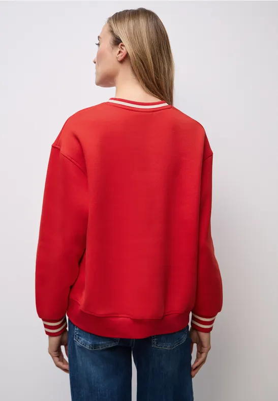 Sweater met Loose Fit print null