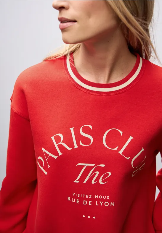 Sweater met Loose Fit print null