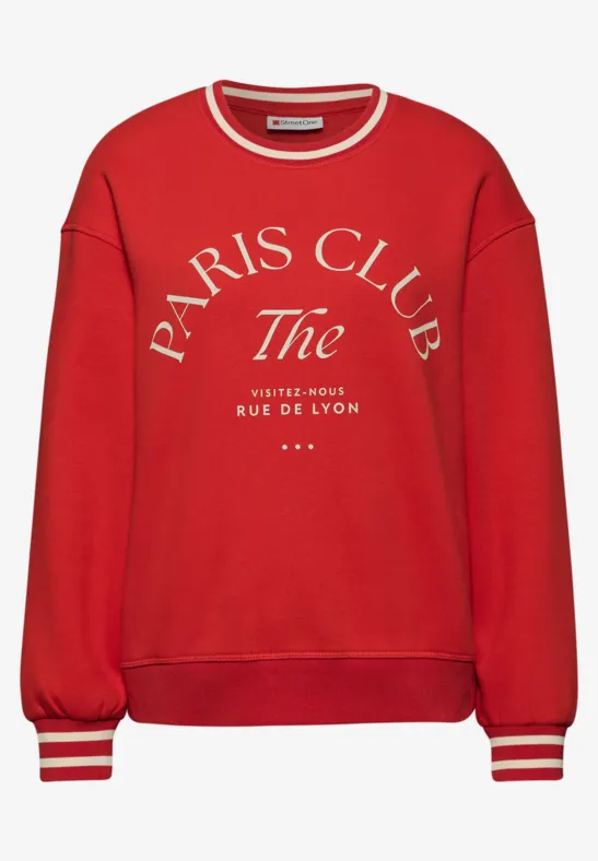 Sweater met Loose Fit print null