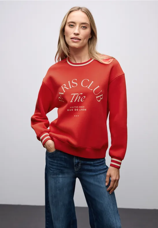 Sweater met Loose Fit print null