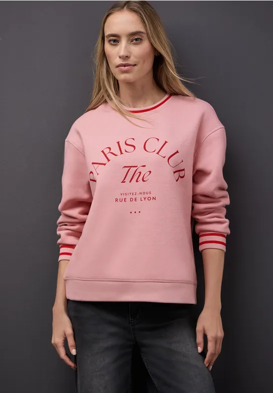 Sweater met Loose Fit print null