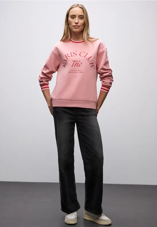 Sweater met Loose Fit print null
