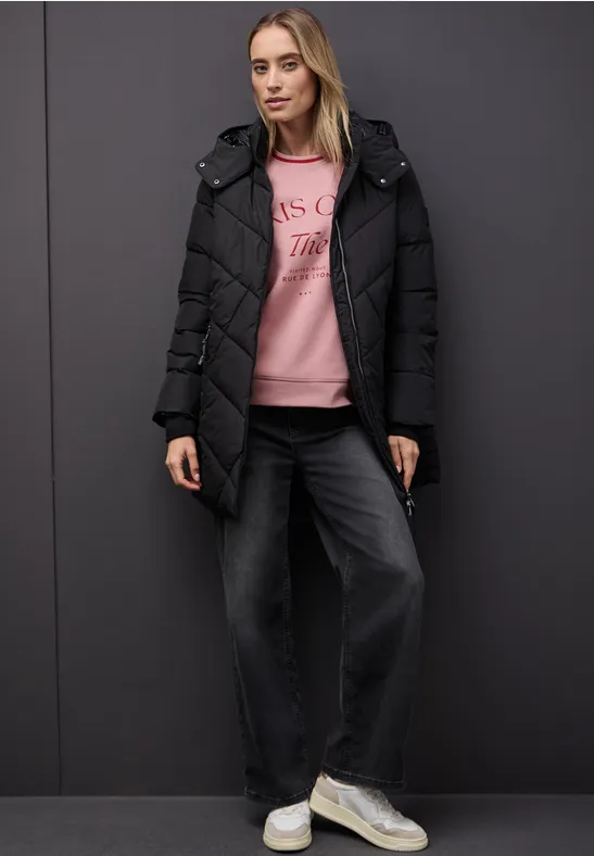 Sweater met Loose Fit print null