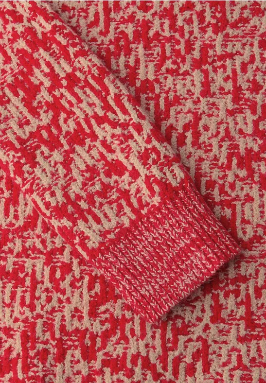 Two Tone Pullover racing red