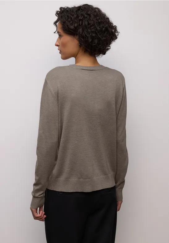 Basic Pullover mocha glow mel.