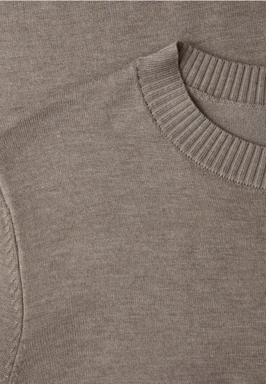 Basic Pullover mocha glow mel.