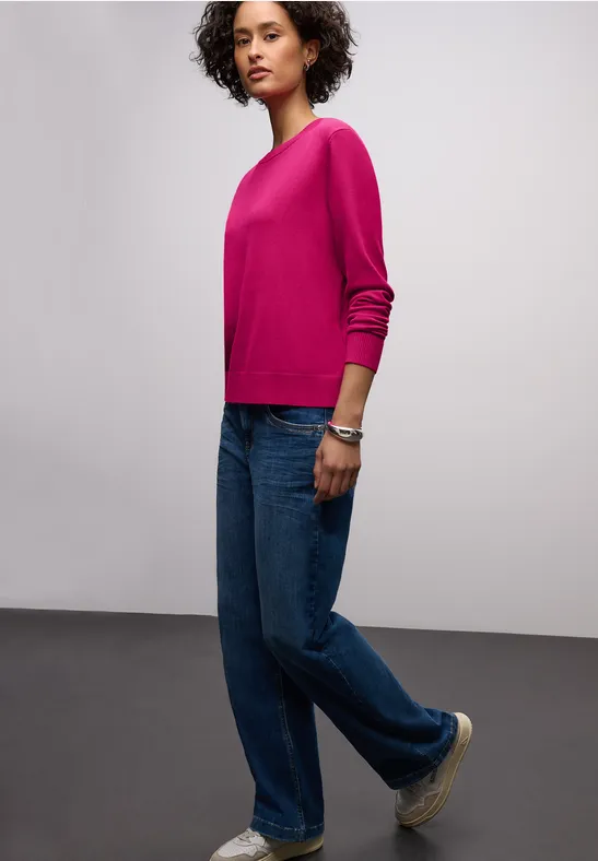 Basic Pullover magenta dream