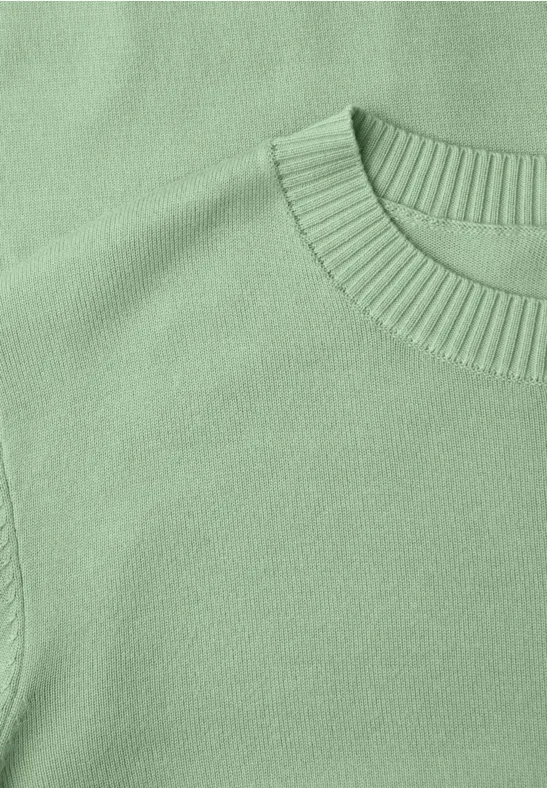 Basic Pullover pale mint green