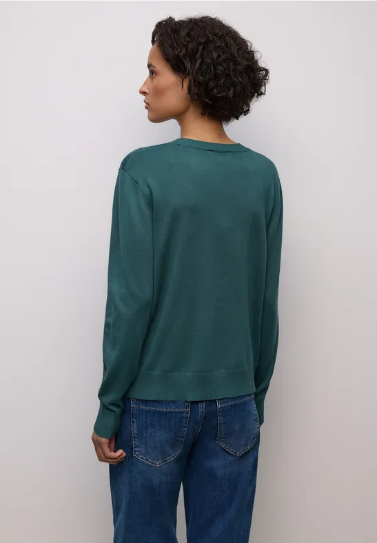 Basic Pullover mediterra green