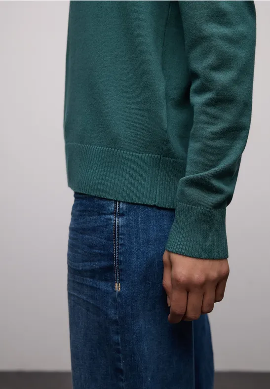Basic Pullover mediterra green
