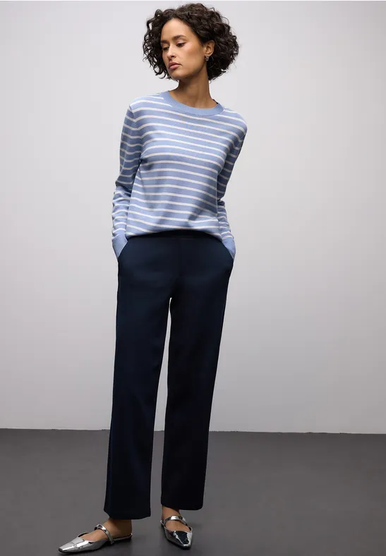 Gestreifter Pullover frosted blue