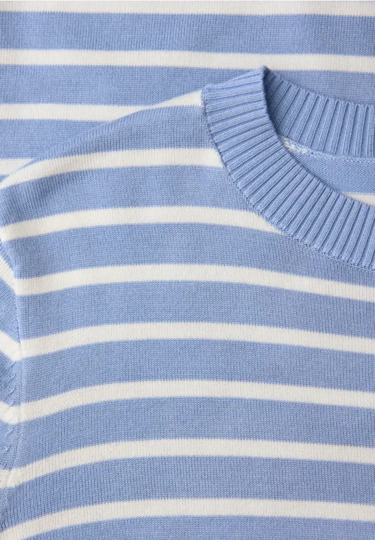 Gestreifter Pullover frosted blue