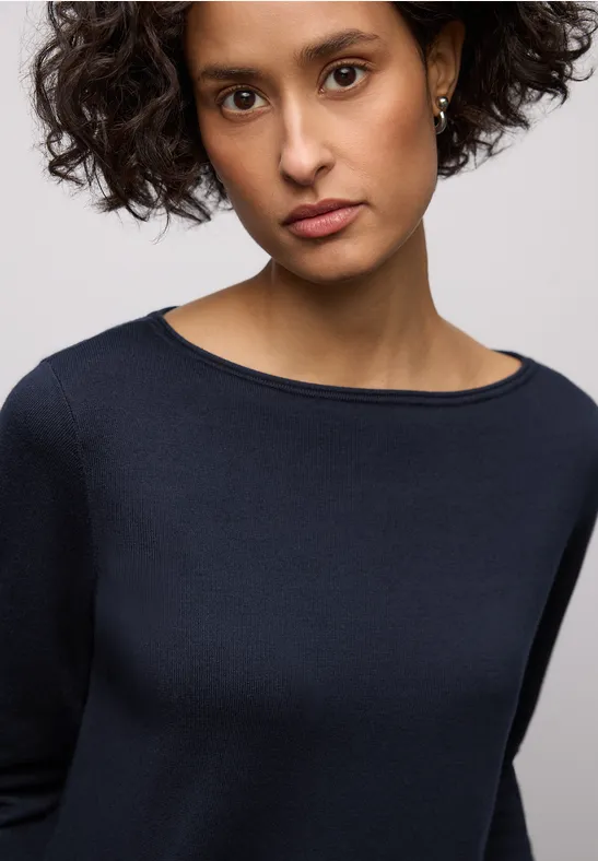 Basic Pullover deep blue