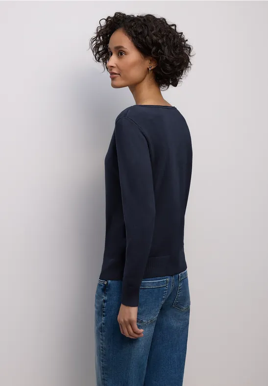 Basic Pullover deep blue