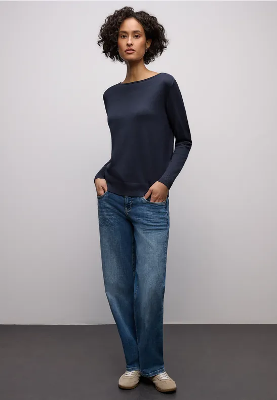 Basic Pullover deep blue
