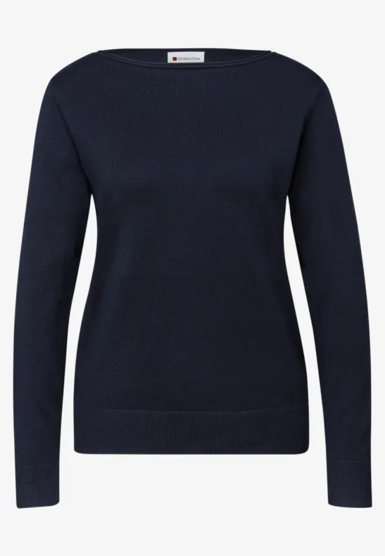 Basic Pullover deep blue