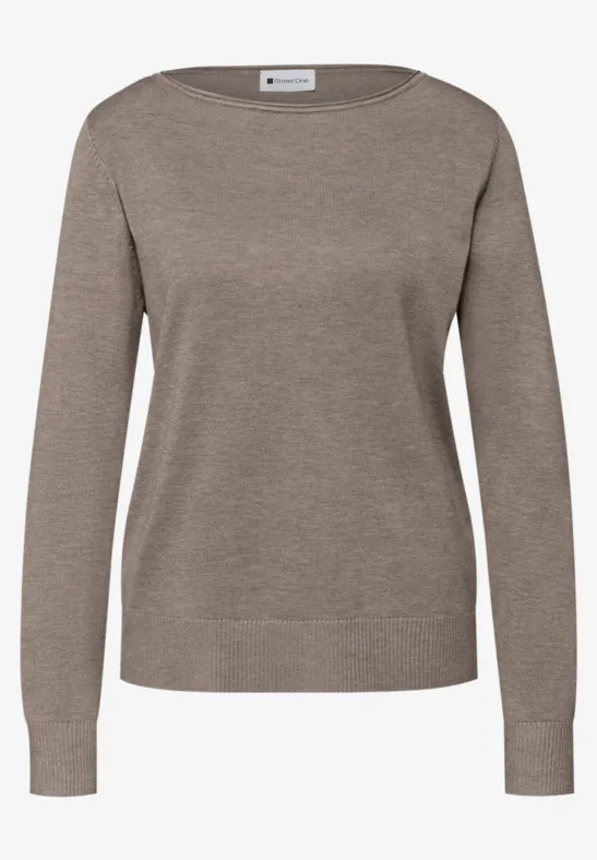 Basic Pullover mocha glow mel.