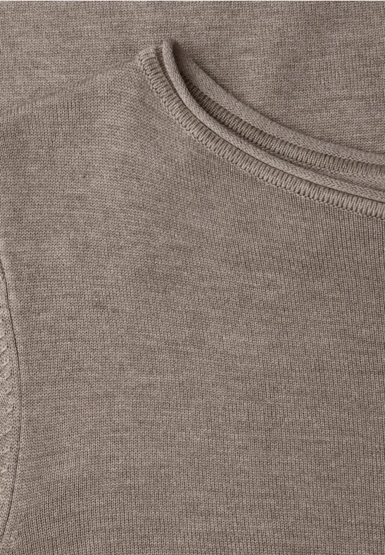 Basic Pullover mocha glow mel.