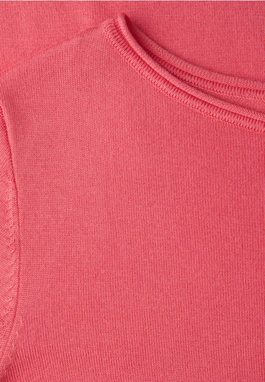 Basic Pullover striking coral