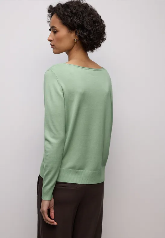 Basic Pullover pale mint green