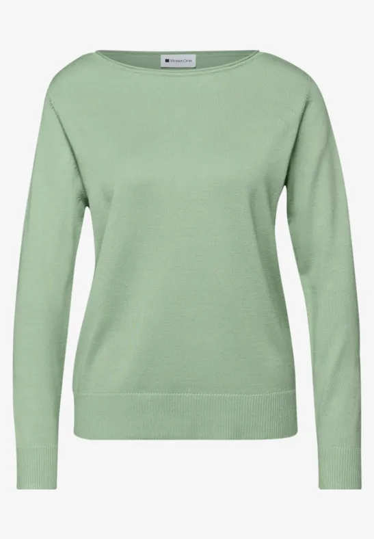 Basic Pullover pale mint green
