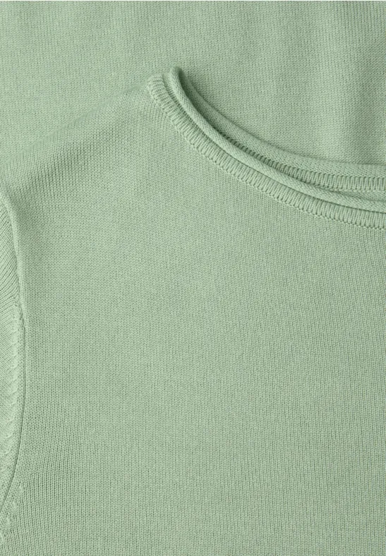 Basic Pullover pale mint green