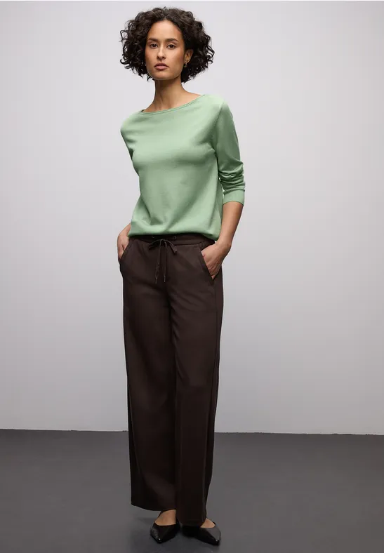 Basic Pullover pale mint green