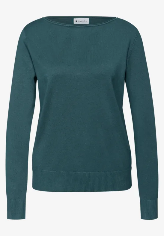 Basic Pullover mediterra green