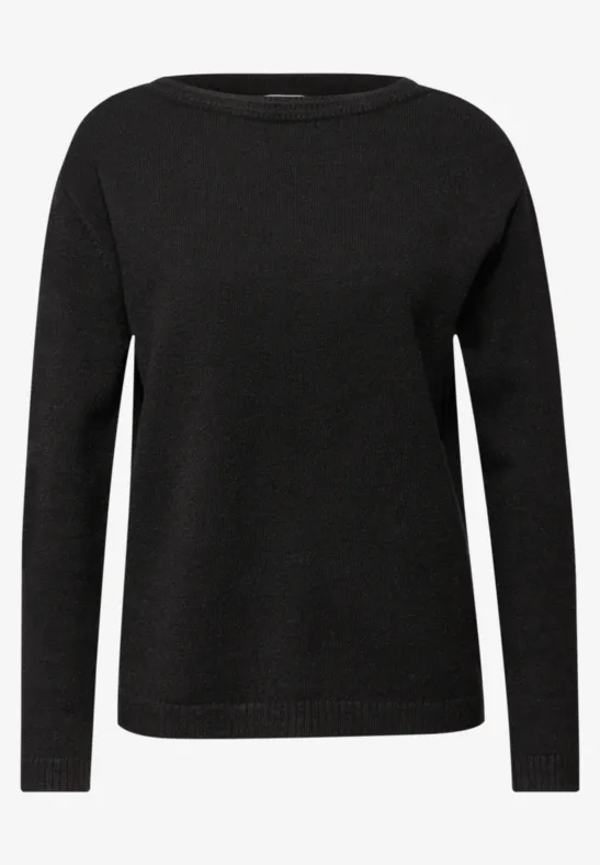 Pull basique doux Black