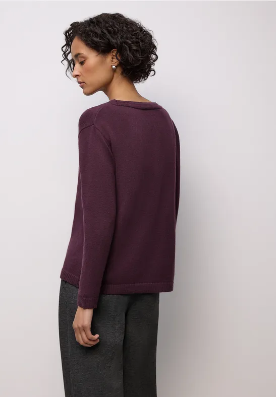 Pull basique doux Jazz Berry