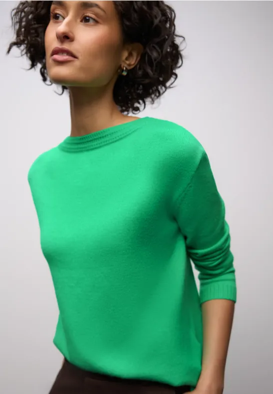 Pull basique doux arcadia green