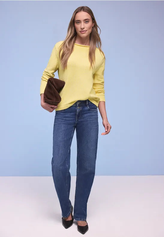 Two-Tone Pullover bloom yellow