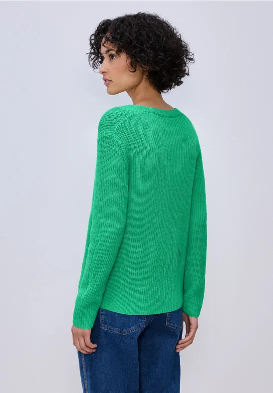 Pullover in Unifarbe arcadia green