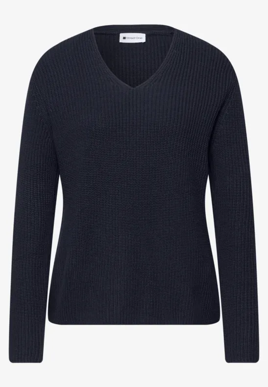 Pull-over en couleur unie shadowed navy