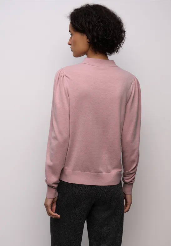 Kuscheliger Basic Pullover powder pink mel.