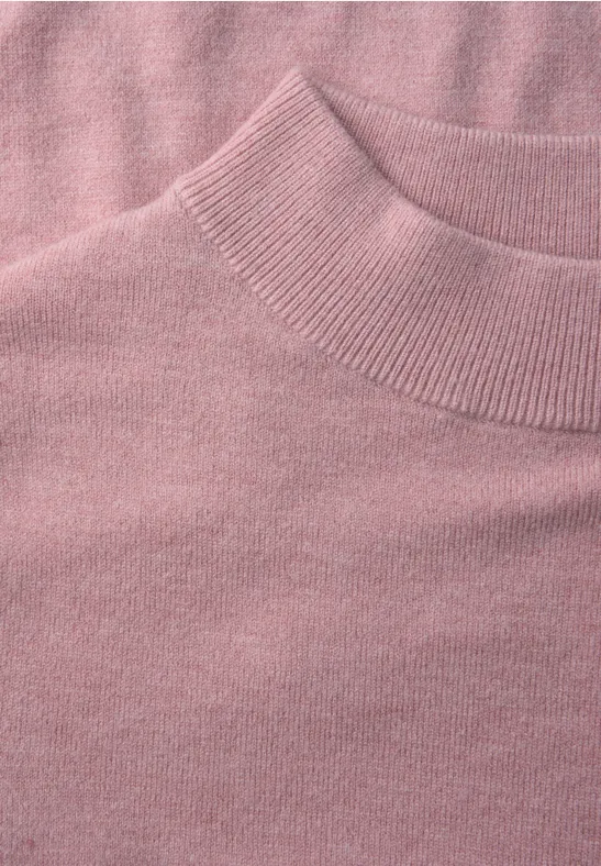 Kuscheliger Basic Pullover powder pink mel.