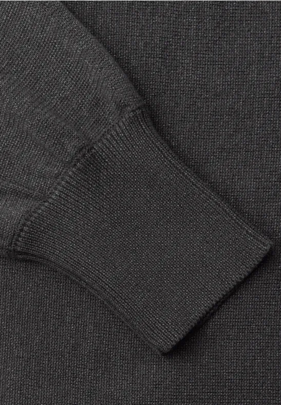 Glitzernder Dolman Pullover gravel grey mel.