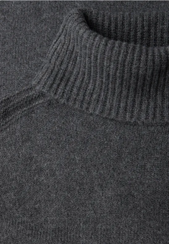 Softer Rollkragenpullover gravel grey mel.