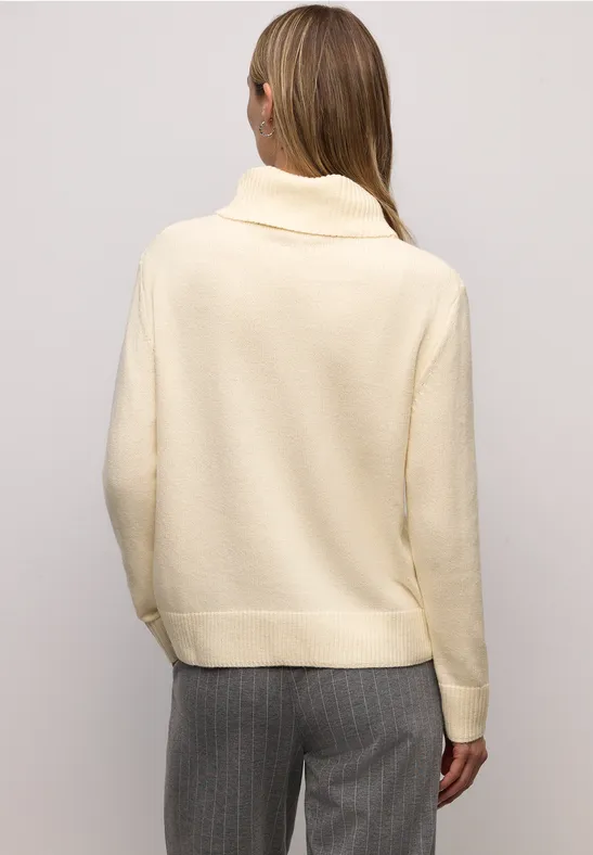 Softer Rollkragenpullover soft beige