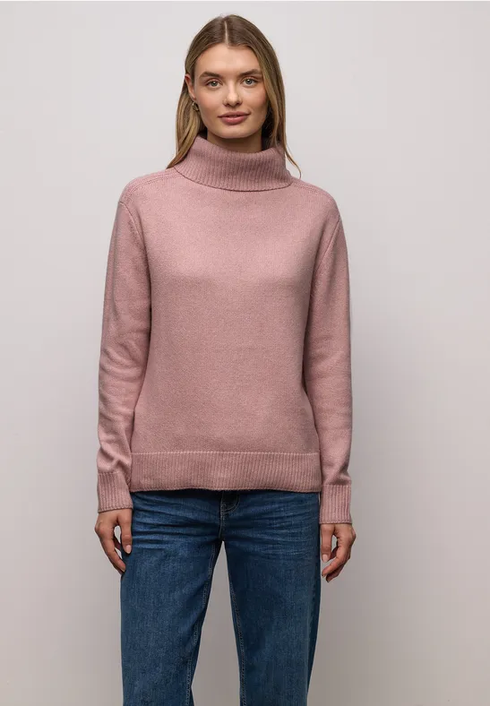 Softer Rollkragenpullover powder pink mel.