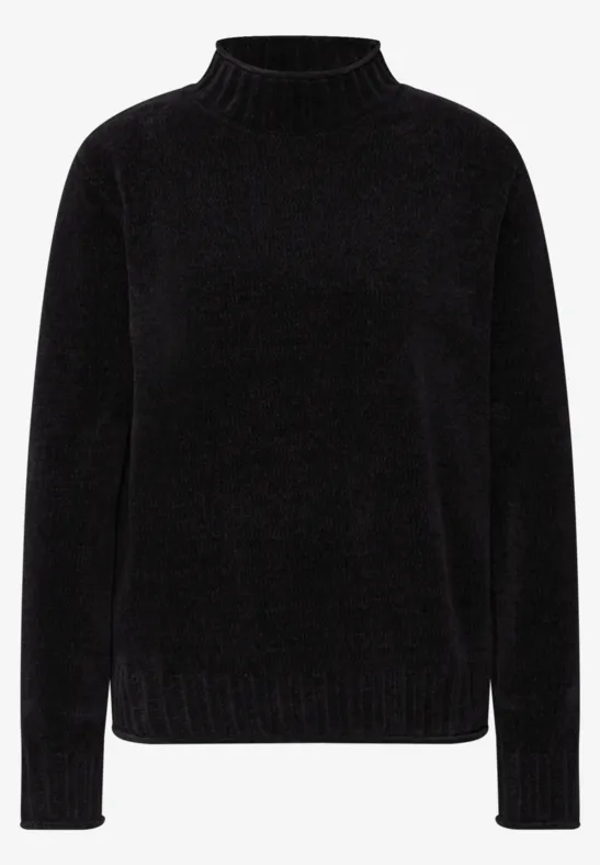 Softer Chenille Pullover Black