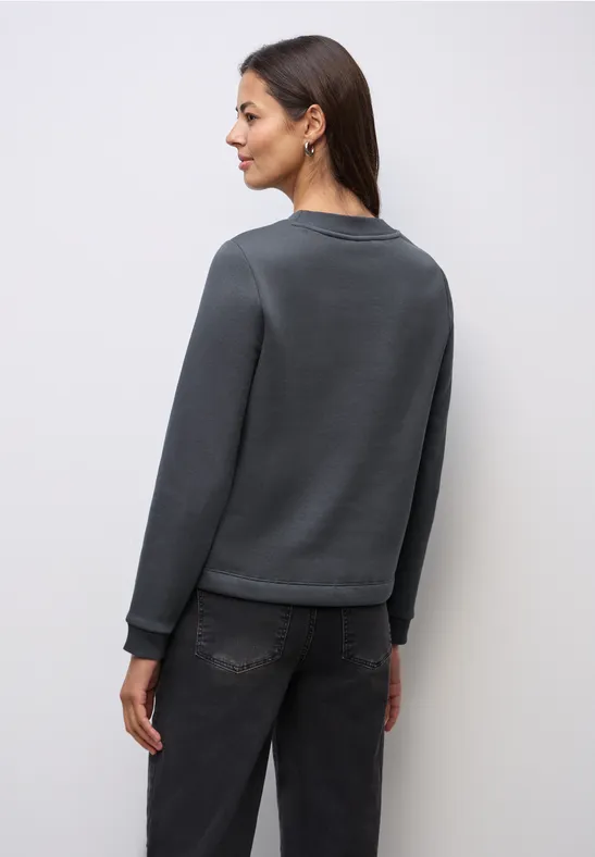 Sweatshirt mit Print gravel grey