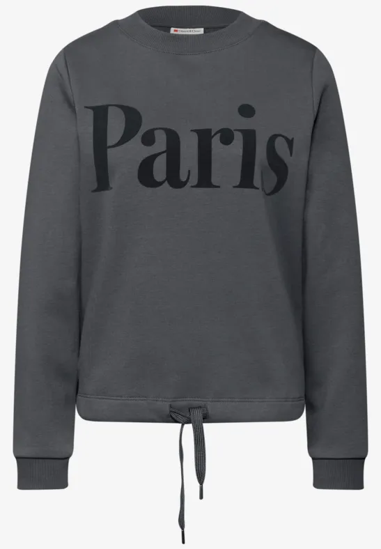 Sweatshirt mit Print gravel grey