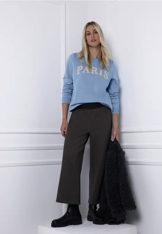 Sweatshirt met tekst null