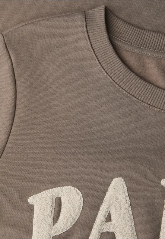 Sweatshirt met tekst null