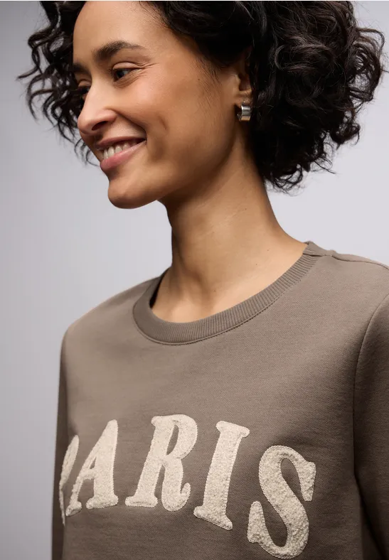 Sweatshirt met tekst null