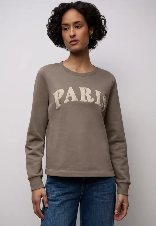 Sweatshirt met tekst null